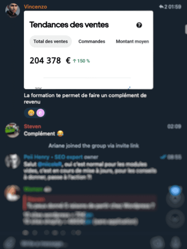 Témoignage 7 — club privé Momentum
