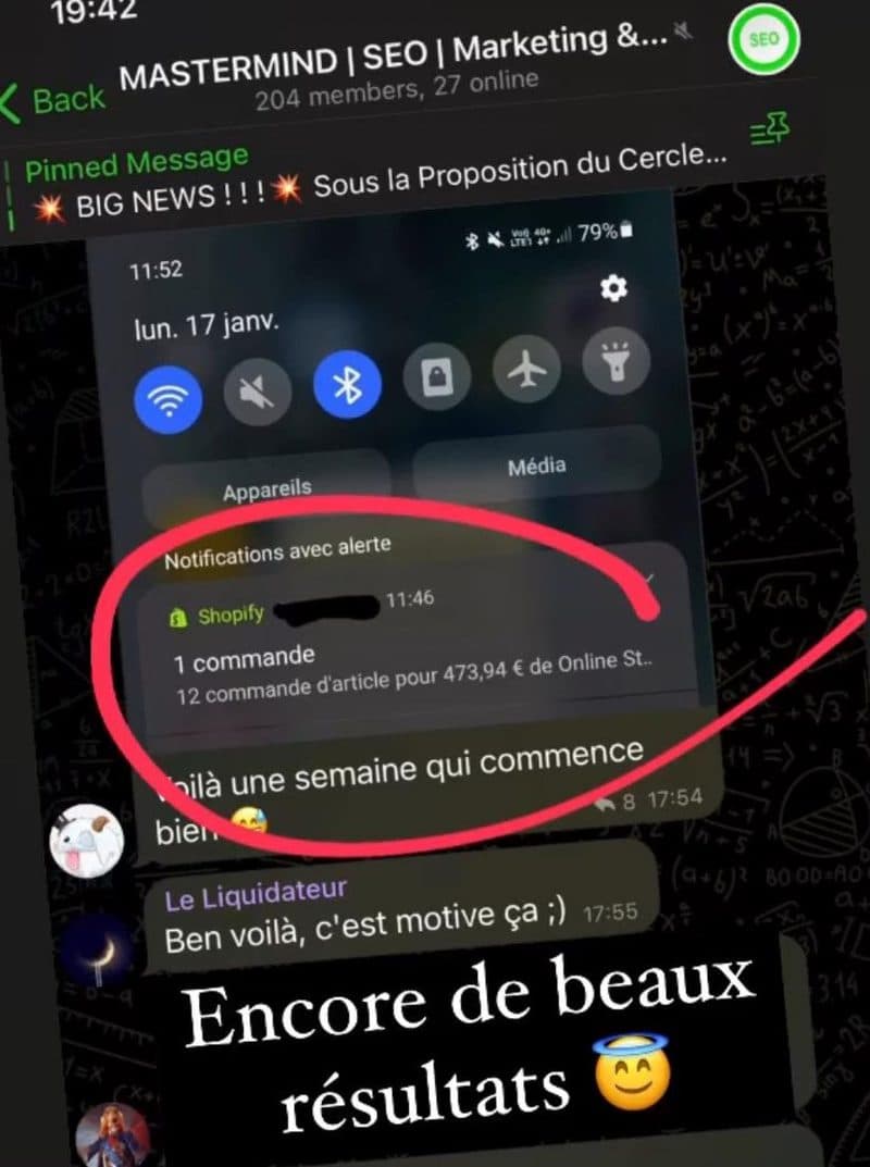 Retour membre 23 : club privé